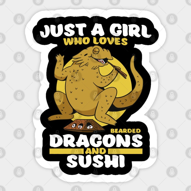 Just a girl who loves sushi Sticker by Emmi Fox Designs